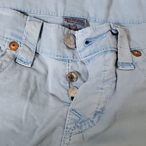 Pre-owned! Women Blue True Religion Pants Size 26 - Picture 6 of 8